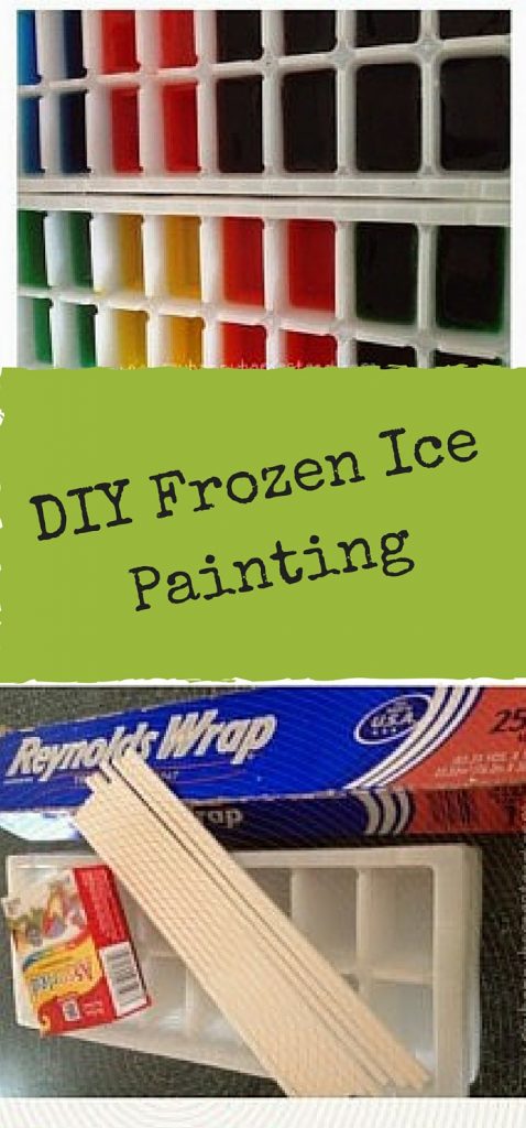 DIY Frozen Ice Paints- Summer is just around the corner keep their little hands busy with this multi-sensory activity