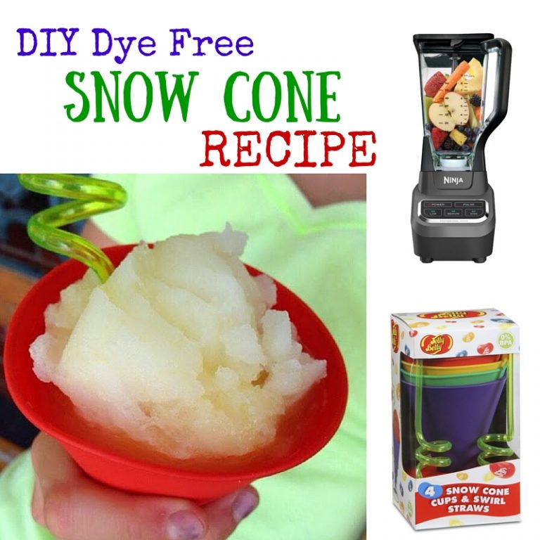 DIY Homemade Dye Free Snow Cone Recipe Jenny Irvine