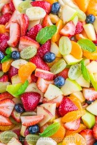 What's on the Menu? Mothers Day Brunch Meal Plan - Orange Poppy Seed Fruit Salad